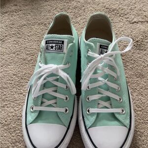 Converse Mint Green Low Top Sneakers